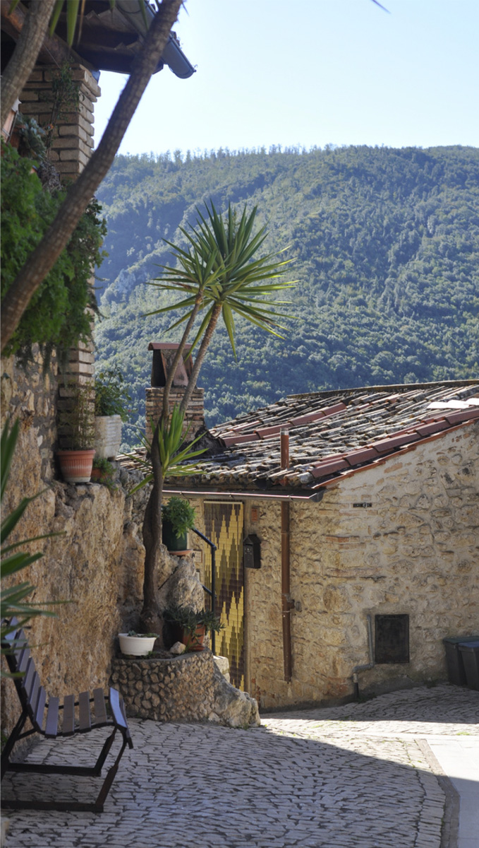 Vista del borgo di Roccantica