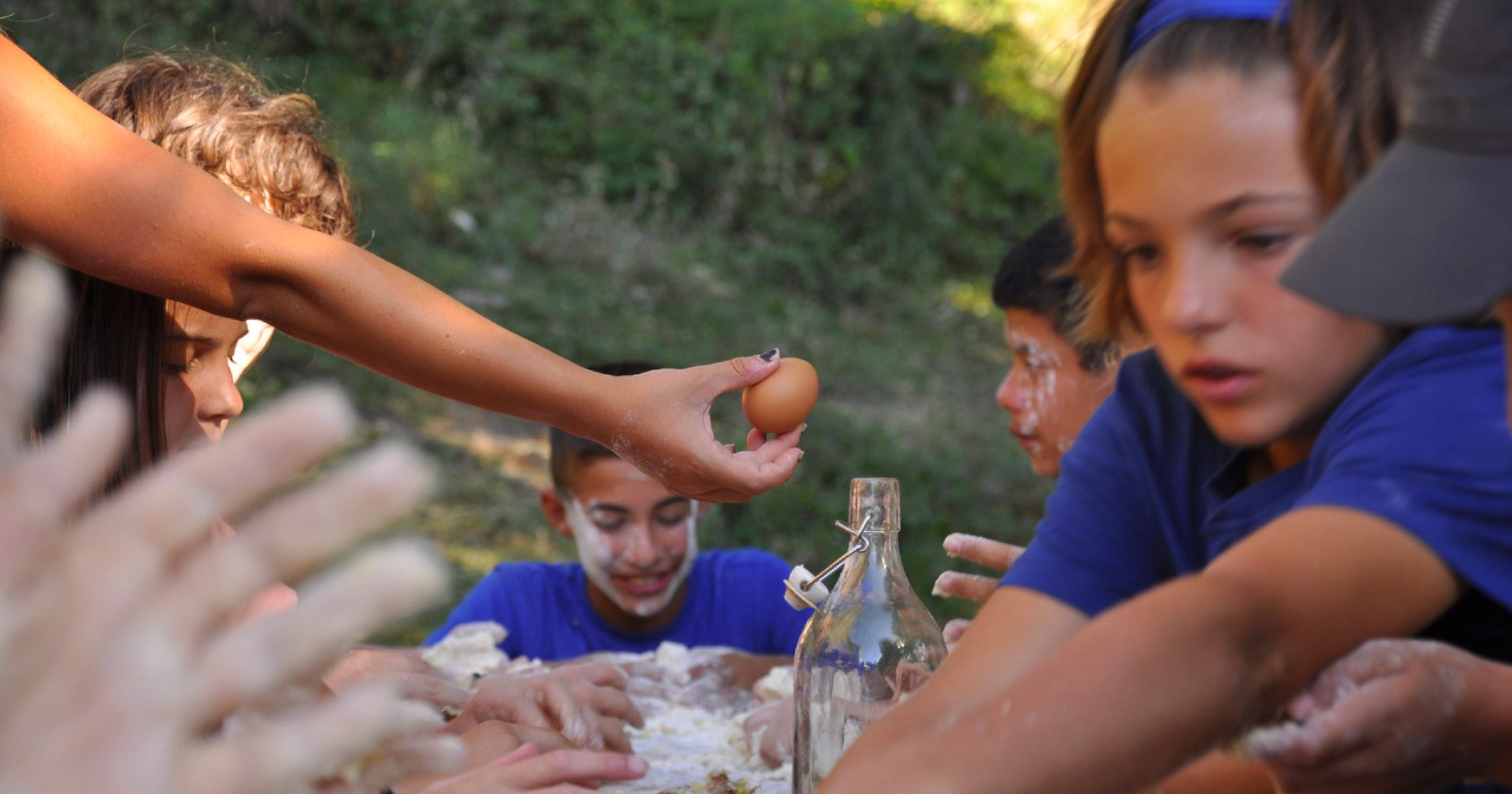 Ragazzi durante il campo estivo
